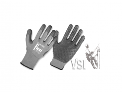 ZUBIOLA 11122228/29 GUANTES POLIÉSTER, RECUBIERTOS EN NITRILO CON PUNTOS  COLOR GRIS  “FLEXIGRIP”