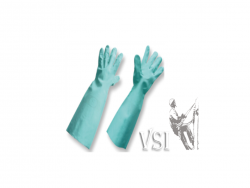 ZUBIOLA 11962209/10 GUANTES NITRILO VERDE CON FLOCK. ESPESOR: 22 MILS