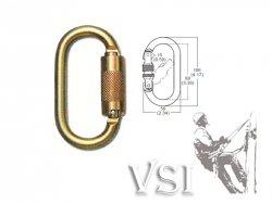 YOKE IN 244G MOSQUETÓN EN ACERO 25 KN