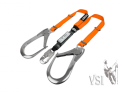 INSAFE IN 8021RESP ESLINGA EN Y CON ABSORBEDOR REGULABLE CON GANCHOS EN ALUMINIO DE 110MM DE APERTURA