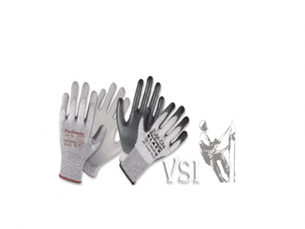 ZUBIOLA 11911008/09 GUANTES POLIURETANO ALGODÓN / NYLON, COLOR GRIS, DIP NORMAL “POLISTRECTH”.