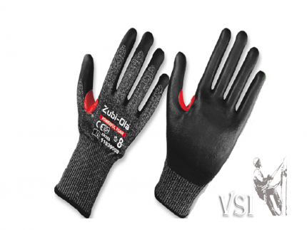 ZUBIOLA 11939008/09/10 GUANTES FIBRA HPPE RECUBIERTOS EN NITRILO DIP NORMAL NIVEL 5 REFUERZO ENTRE ÍNDICE Y PULGAR “POWERFUL FOAM”