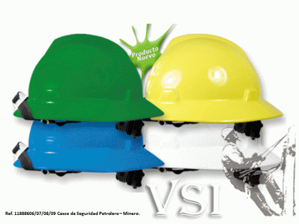 ZUBIOLA 11888606 CASCO DE SEGURIDAD PETROLERO - MINERO. TIPO DIGART, DIELÉCTRICO. FABRICADO EN POLIETILENO DE ALTA DENSIDAD.