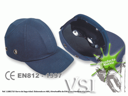 ZUBIOLA 11881710 GORRA DE SEGURIDAD  COLOR AZUL . ELABORADA EN ABS, ALMOHADILLA DE EVA Y RECUBIERTA EN ALGODÓN.