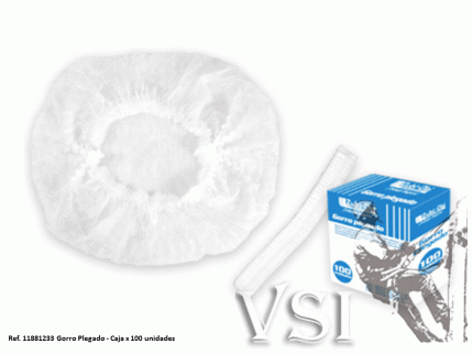 ZUBIOLA 11881233 GORRO PLEGADO 21” // GROSOR 16G/M2 CAJA X 1.000 UNIDADES.