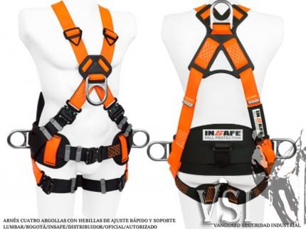 INSAFE IN 8004-1E ARNÉS 4 ARGOLLAS CON HEBILLAS DE AJUSTE RÁPIDO Y SOPORTE LUMBAR INSAFE IN 8004-1E ARNÉS 4 ARGOLLAS CON HEBILLAS DE AJUSTE RÁPIDO Y SOPORTE LUMBAR