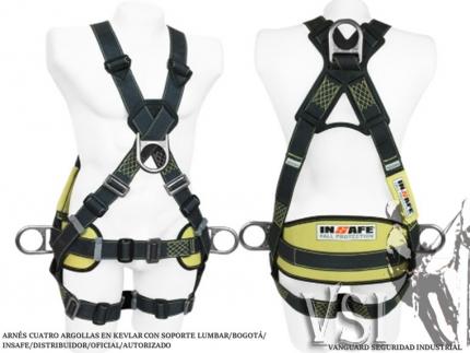 INSAFE IN 8004-1K ARNÉS 4 ARGOLLAS EN KEVLAR CON SOPORTE LUMBAR. INSAFE IN 8004-1K ARNÉS 4 ARGOLLAS EN KEVLAR CON SOPORTE LUMBAR.