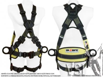 INSAFE IN 8009-1M-ARC ARNÉS 4 ARGOLLAS EN KEVLAR PARA ARCO ELÉCTRICO Y SOPORTE LUMBAR INSAFE IN 8009-1M-ARC ARNÉS 4 ARGOLLAS EN KEVLAR PARA ARCO ELÉCTRICO Y SOPORTE LUMBAR