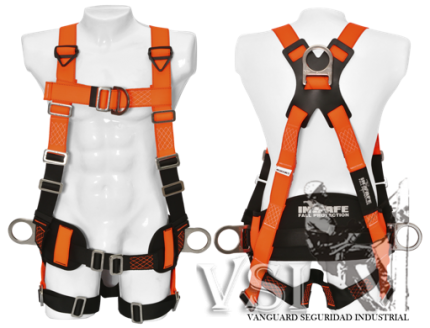 INSAFE IN 8005-1SE ARNÉS 4 ARGOLLAS EN H CON HERRAJE EN ACERO INOXIDABLE Y SOPORTE LUMBAR. INSAFE IN 8005-1SE ARNÉS 4 ARGOLLAS EN H CON HERRAJE EN ACERO INOXIDABLE Y SOPORTE LUMBAR.