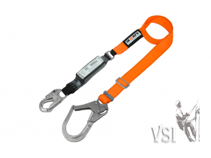 INSAFE IN 80201R ESLINGA SENCILLA REGULABLE CON ABSORBEDOR Y MOSQUETON MIXTO 