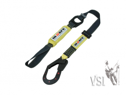 INSAFE  IN 80202R1ARC ESLINGA SENCILLA CON ABSORBEDOR REGULABLE PARA ARCO ELECTRICO Y ARGOLLA EN REATA CON GANCHO 2¼