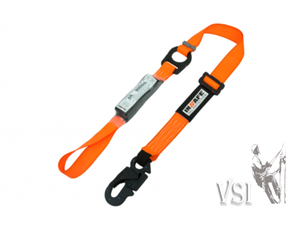 INSAFE IN 80202RD ESLINGA SENCILLA CON ABSORBEDOR REGULABLE Y GANCHO ¾ DIELECTRICO CON ARGOLLA EN REATA