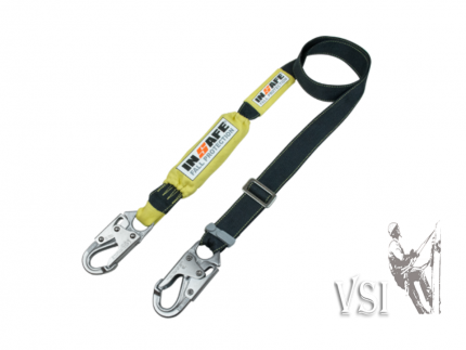 INSAFE IN 8020KRSE ESLINGA SENCILLA CON ABSORBEDOR REGULABLE EN KEVLAR CON HERRAJE EN ACERO INOXIDABLE