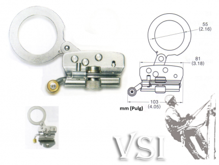 INSAFE IN 616 FRENO ARRESTADOR PARA CUERDA DE 12,7 A 14 MM